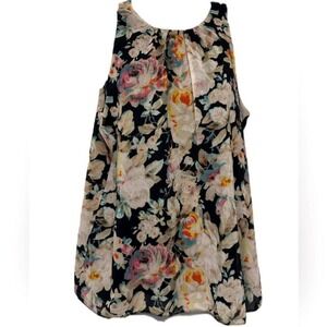 Philosophy Blouse Floral Size Medium Lined Sleeveless Top